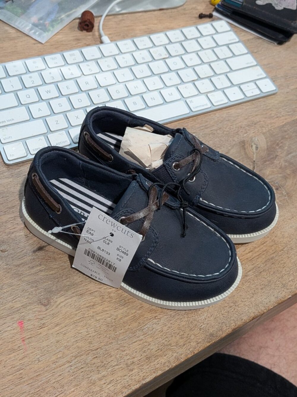 Crewcuts J Crew Boys Size 8 Boat Shoes (New W/O box)